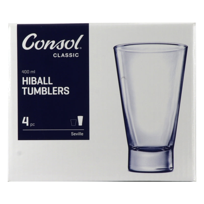 CONSOL SEVILLE HIBALL TUMBLER, 4 PACK (400ML)