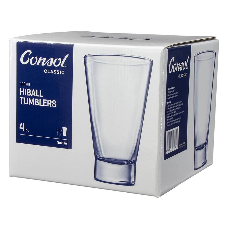 CONSOL SEVILLE HIBALL TUMBLER, 4 PACK (400ML)