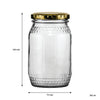 CONSOL HONEY JAR 6 PACK, 352ML (125X73MM DIA)