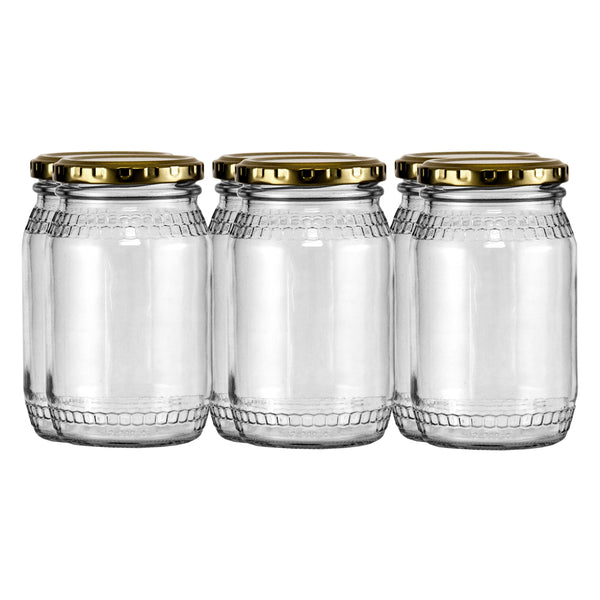 CONSOL HONEY JAR 6 PACK, 352ML (120X73MM DIA)