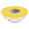 MARINEX MIXING BOWL WITH COLOURED PLASTIC LID, 500ML (60X155MM DIA)