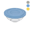 MARINEX MIXING BOWL WITH COLOURED PLASTIC LID, 3LT (102X270MM DIA)