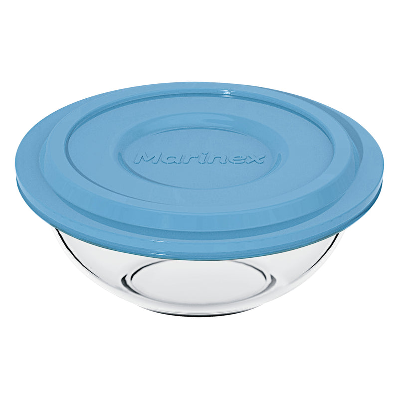 MARINEX MIXING BOWL WITH COLOURED PLASTIC LID, 3LT (102X270MM DIA)