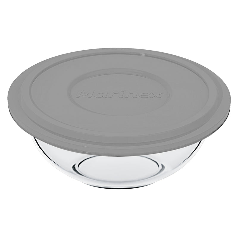 MARINEX MIXING BOWL WITH COLOURED PLASTIC LID, 3LT (102X270MM DIA)