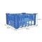 REGENT BLUE PLASTIC CRATE WITH WINE GLASSES, 30'S (250ML)