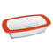 MARINEX RECT. LOAF DISH WITH PLASTIC LID, 1.5LT (280X148X72MM)