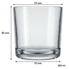 NADIR BAR WHISKEY ROCKS TUMBLER, (265ML)