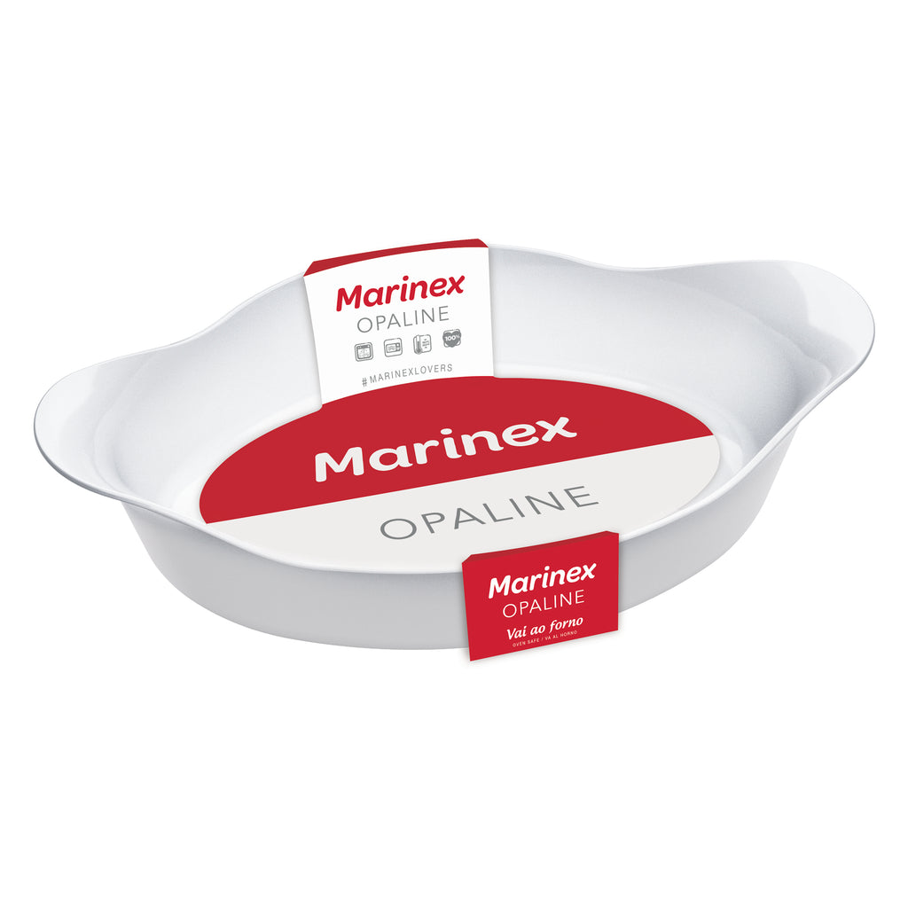 MARINEX OPALINE OVAL ROASTER LARGE, 1.4LT (339X262X225MM)