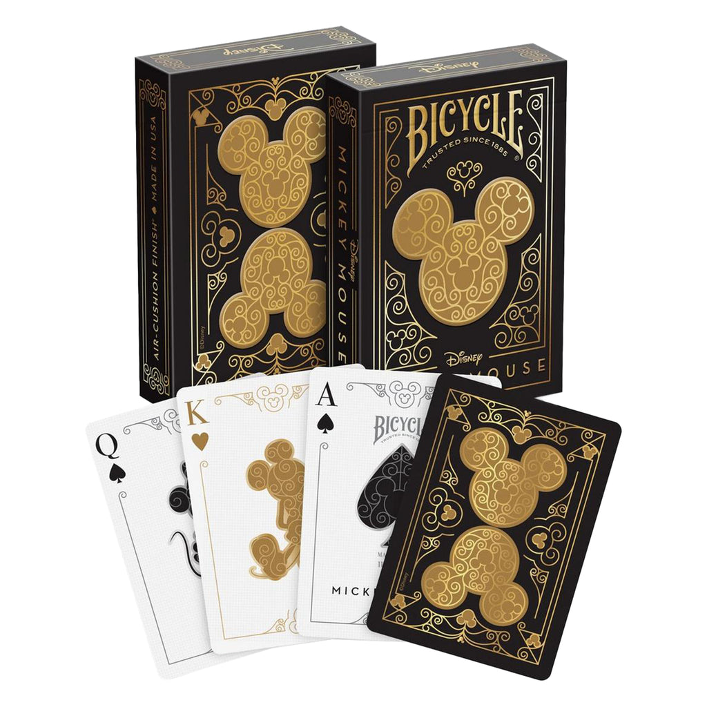 BICYCLE DISNEY MICKEY BLACK & GOLD PLAYING CARDS