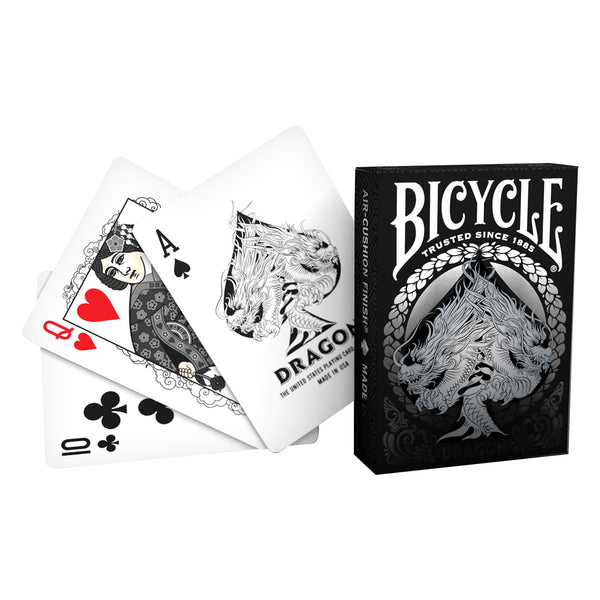 BICYCLE  BLACK DRAGON PLAYING CARDS