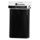 BAR BUTLER PAPER STRAWS BLACK PACK 3 PLY (6MM) 100PCS