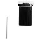 BAR BUTLER PAPER STRAWS BLACK PACK 3 PLY (6MM) 100PCS