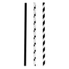 BAR BUTLER PAPER STRAWS BLACK & WHITE MIXED PACK 3 PLY (6MM) 60PCS