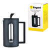 REGENT MILANO COFFEE PLUNGER WITH BLACK PLASTIC FRAME 6 CUP, (600ML)