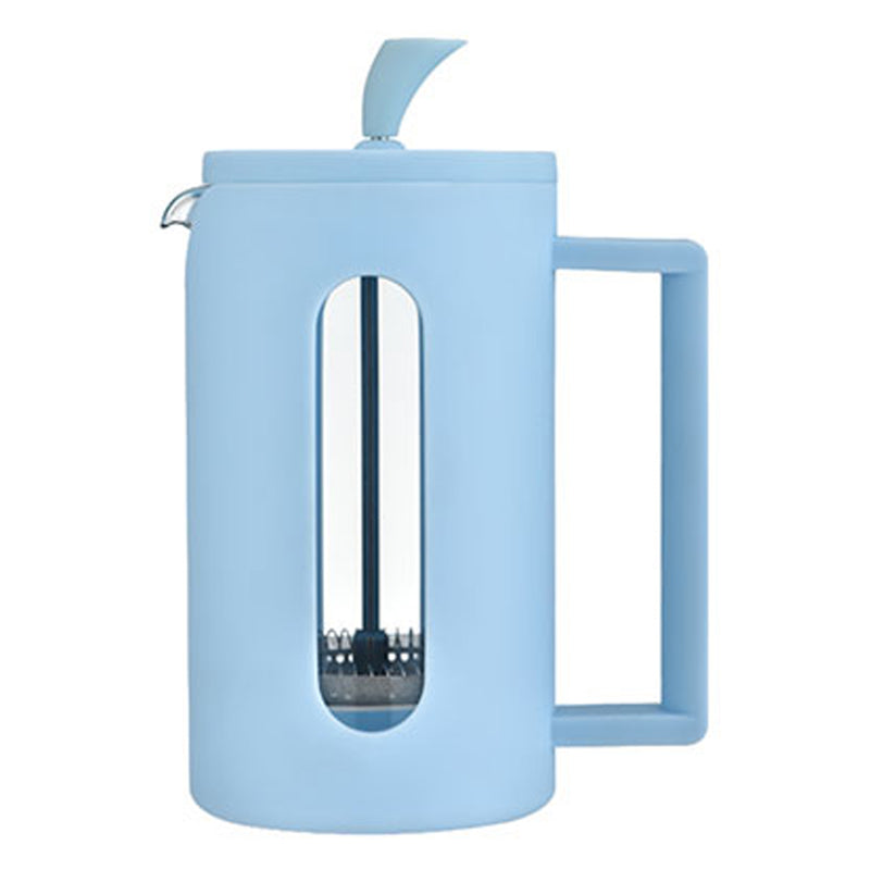 REGENT MILANO COFFEE PLUNGER WITH BLUE PLASTIC FRAME 6 CUP, (600ML)