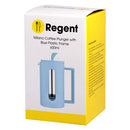 REGENT MILANO COFFEE PLUNGER WITH BLUE PLASTIC FRAME 6 CUP, (600ML)