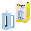 REGENT MILANO COFFEE PLUNGER WITH BLUE PLASTIC FRAME 6 CUP, (600ML)