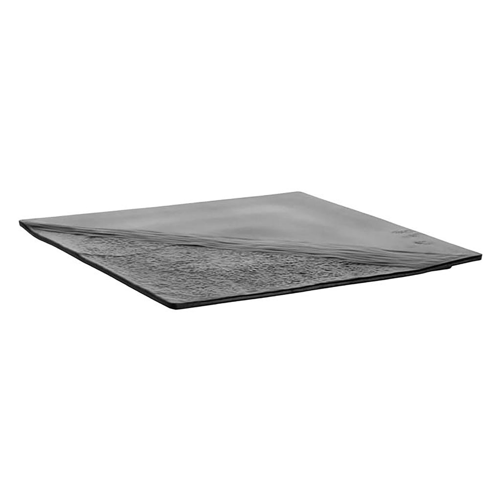 REGENT MELAMINE ARTISINAL SUSHI SERVING PLATTER RECT. MATT BLACK SLATE, (333X316X16MM)