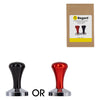 REGENT COFFEE TAMPER STAINLESS STEEL ASST. BLACK OR RED  COLOURS, (85X57.5MM DIA)