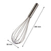 REGENT PIANO WHISK 8 WIRE STAINLESS STEEL, (360X80MM)