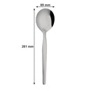 REGENT CURRY SPOON STAINLESS STEEL, (70X30X255MM)