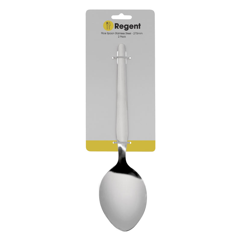 REGENT RICE SPOON STAINLESS STEEL 2 PACK, (70X30X255MM)