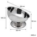 BAR BUTLER FOOTED ANGLED CHAMPAGNE BOWL STAINLESS STEEL, (385MM DIAX285MM)