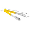 REGENT TONGS STAINLESS STEEL POLYCOATED YELLOW, (317X40X115MM)