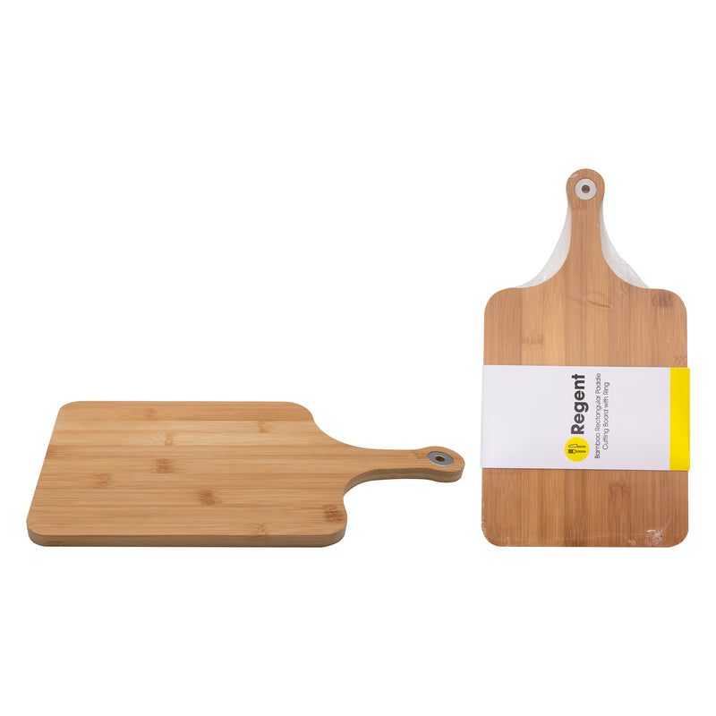 REGENT BAMBOO PADDLE SERVING BOARD, (375X200X12MM)