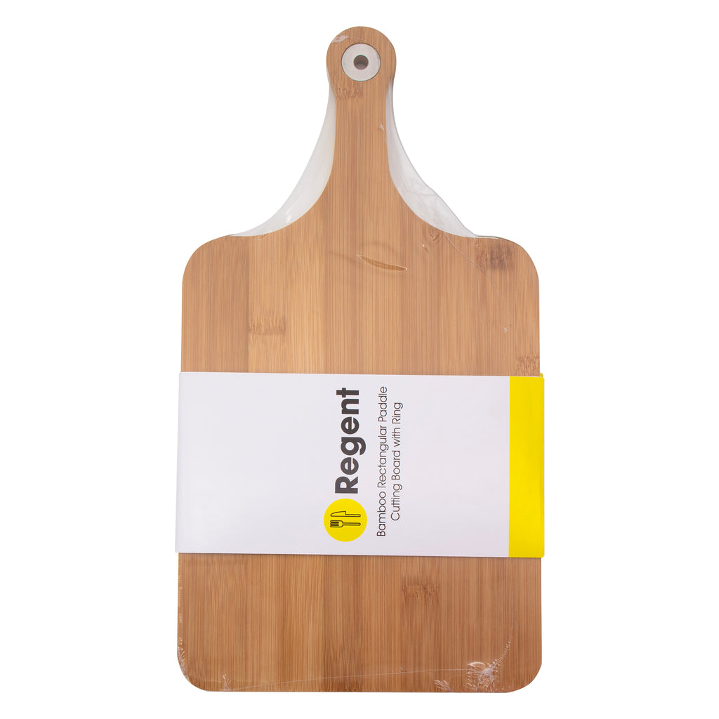 REGENT BAMBOO PADDLE SERVING BOARD, (375X200X12MM)