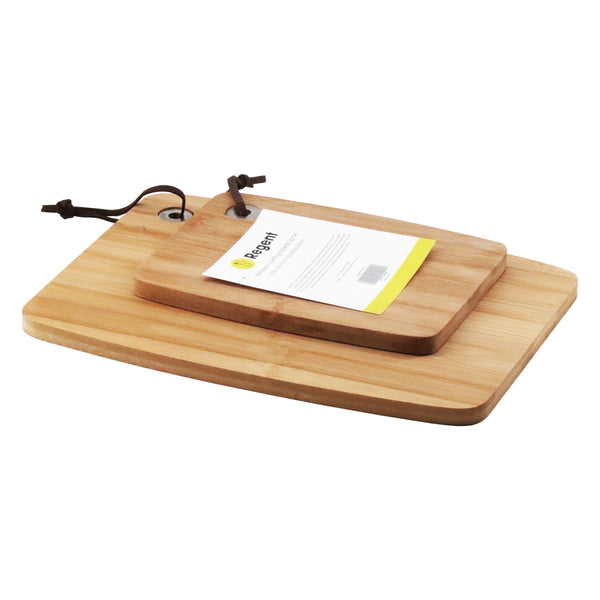 REGENT BAMBOO CUTTING BOARD 2 PIECE SET, (205X155X12MM | 305X225X12MM)