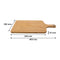 REGENT BAMBOO PADDLE CUTTING BOARD WITH RING, (460X220X15MM)