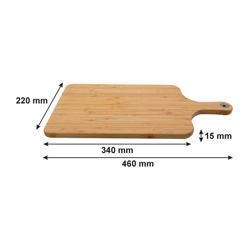 REGENT BAMBOO PADDLE CUTTING BOARD WITH RING, (460X220X15MM)