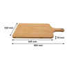 REGENT BAMBOO PADDLE CUTTING BOARD WITH RING, (460X220X15MM)