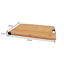 REGENT BAMBOO CUTTING BOARD WITH BLACK METAL HANDLE AND KNIFE SHARPENER, (355X258X18MM)