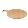 REGENT BAMBOO LARGE ROUND SERVING BOARD WITH HANDLE, (640/490MM DIAX20MM)