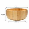 REGENT BAMBOO SALAD SERVING BOWL, (258MM DIAX103MM)