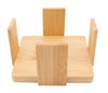 REGENT 6PC BAMBOO SQUARE COASTERS IN HOLDER SET, (115X115x56MM SET)