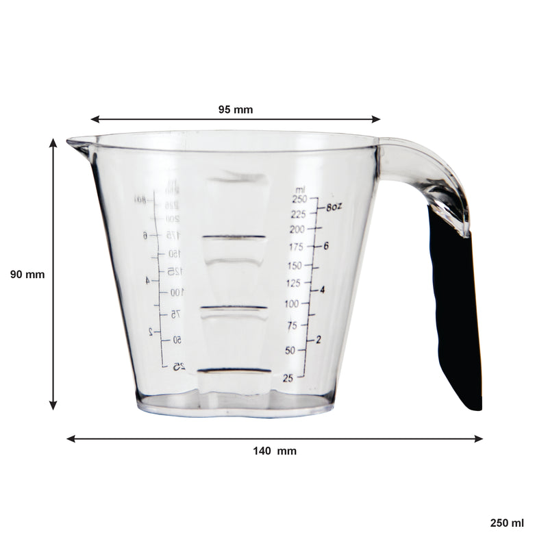 REGENT KITCHEN PLASTIC MEASURING JUG, (250ML)