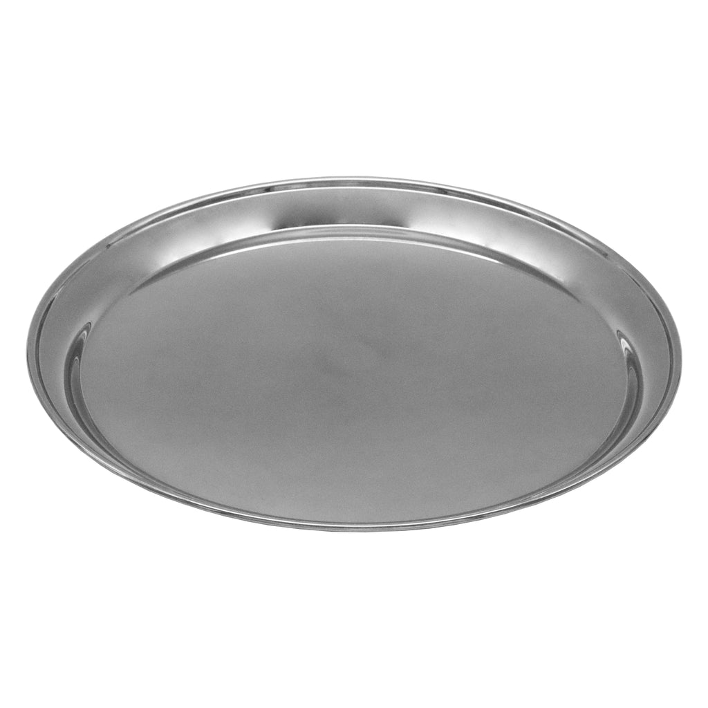 BAR BUTLER ROUND SERVING TRAY STAINLESS STEEL, (350MM DIAX25MM)