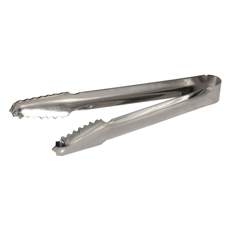 BAR BUTLER ICE TONG STAINLESS STEEL WITH SERRATED ICE GRIPS,  (160X30X18MM) BULK