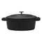 REGENT COOKWARE CAST IRON OVAL MINI POT WITH LID, 350ML (178/138X103X50MM)