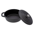 REGENT COOKWARE CAST IRON OVAL MINI POT WITH LID, 350ML (178/138X103X50MM)