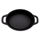 REGENT COOKWARE CAST IRON OVAL MINI POT WITH LID, 350ML (178/138X103X50MM)