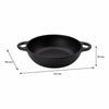 REGENT COOKWARE CAST IRON PAN WITH 2 HANDLES, (215/166MM DIAX50MM)