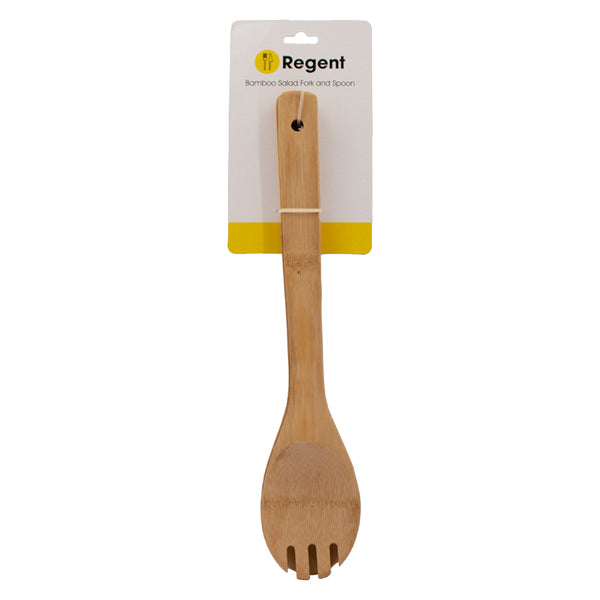 REGENT BAMBOO SALAD FORK AND SPOON 2 PIECES, (300X60X6MM)