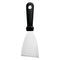 REGENT ANGLED GRIDDLE SCRAPER ST STEEL WITH BLACK PP HANDLE, (240X98X28MM)