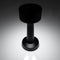 REGENT BARBELL SHAPE TABLE LAMP BLACK, (90MM DIAX210MM)