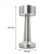 REGENT BARBELL SHAPE TABLE LAMP METAL SILVER, (90MM DIAX210MM)