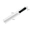 REGENT BAKEWARE ICING SPATULA LONG WITH BLACK PP HANDLE, (420X30X15MM)